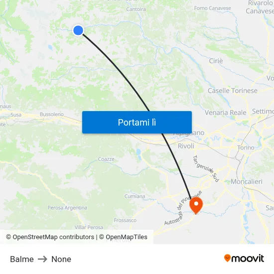 Balme to None map