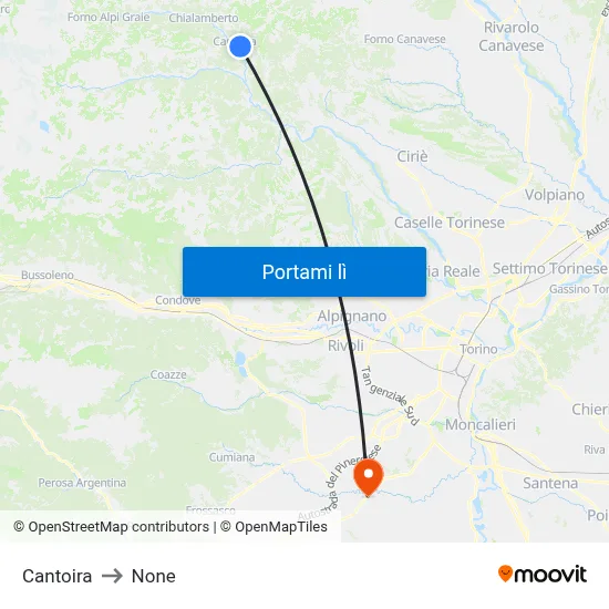 Cantoira to None map