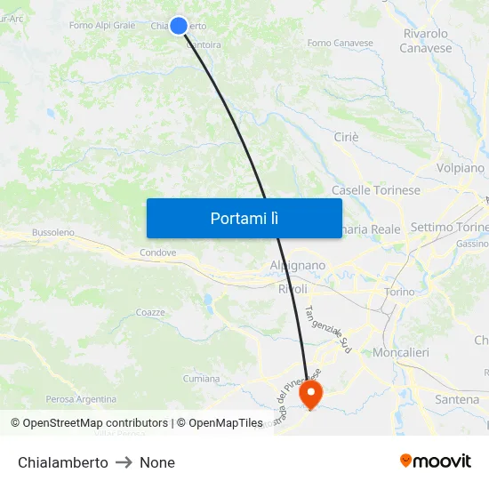 Chialamberto to None map