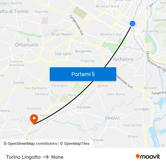 Torino Lingotto to None map