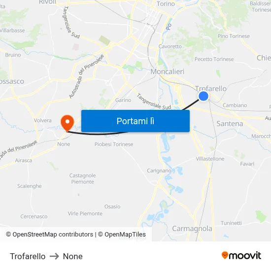 Trofarello to None map