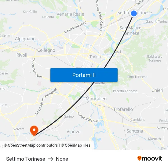 Settimo Torinese to None map
