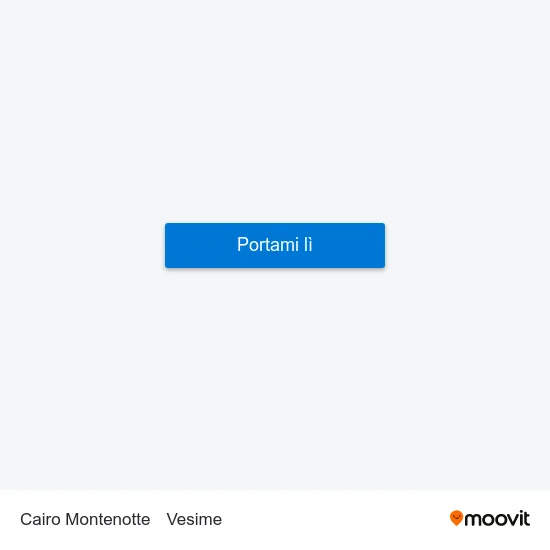 Cairo Montenotte to Vesime map