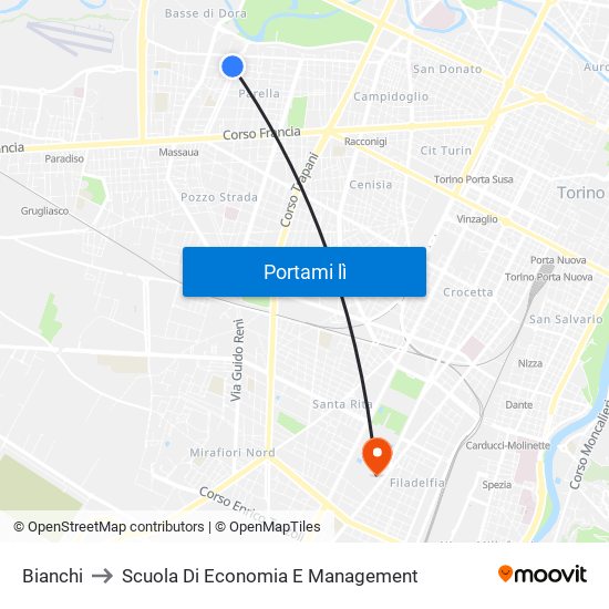 Bianchi to Scuola Di Economia E Management map