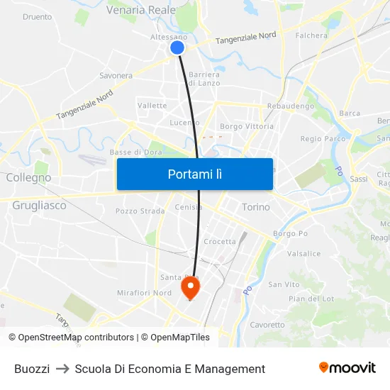 Buozzi to Scuola Di Economia E Management map