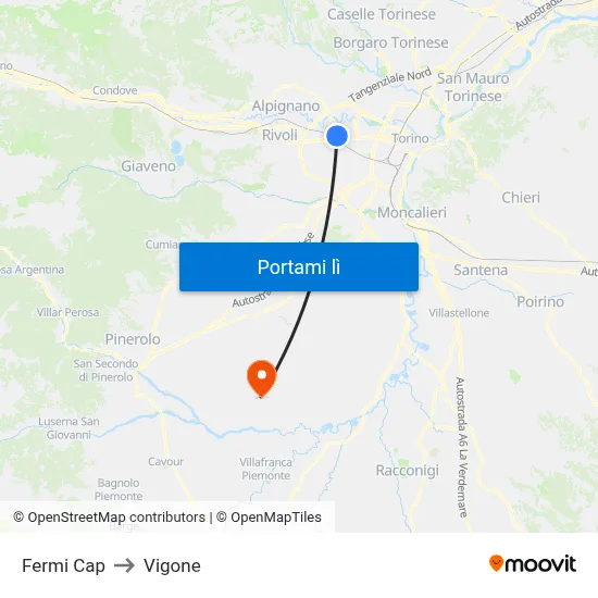 Fermi Cap to Vigone map