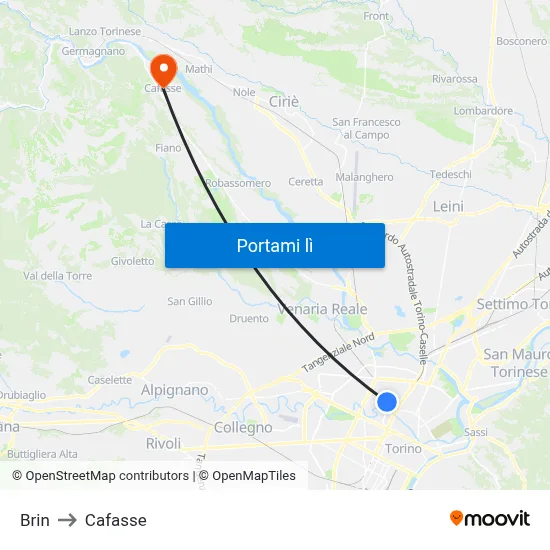 Brin to Cafasse map