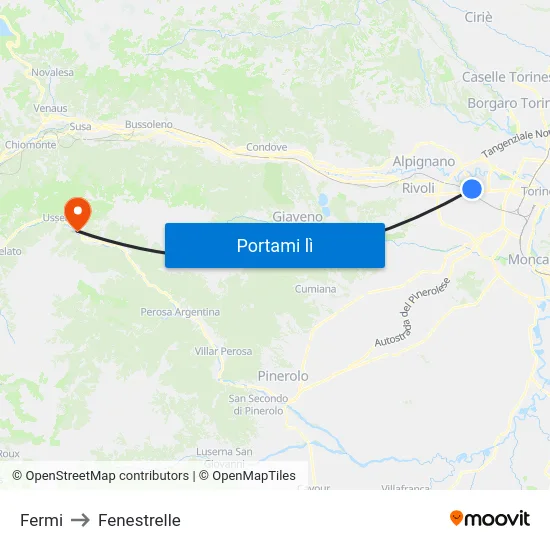 Fermi to Fenestrelle map