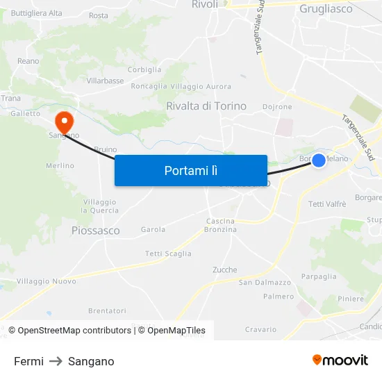 Fermi to Sangano map