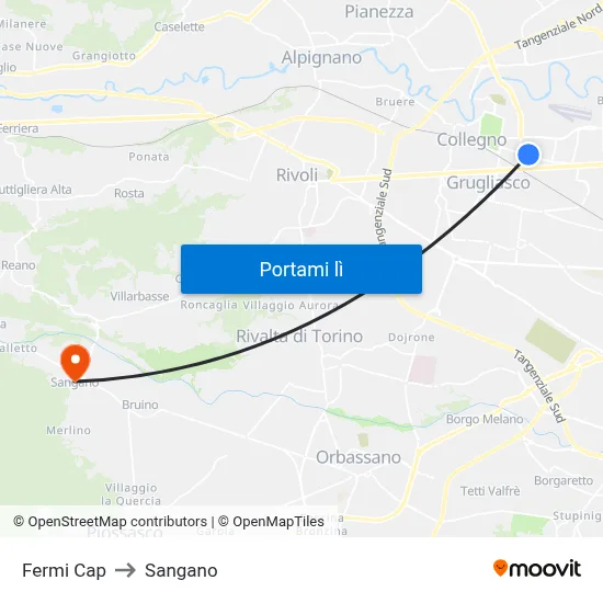 Fermi Cap to Sangano map