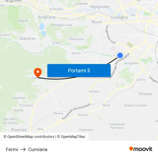 Fermi to Cumiana map