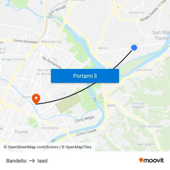Bandello to Iaad map