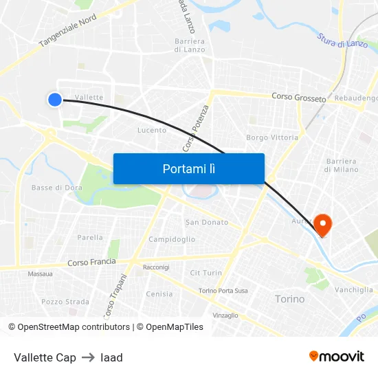 Vallette Cap to Iaad map