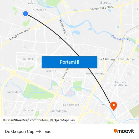 De Gasperi Cap to Iaad map