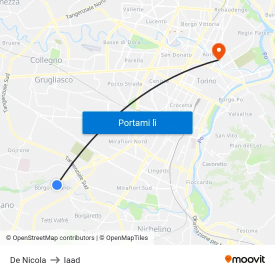 De Nicola to Iaad map