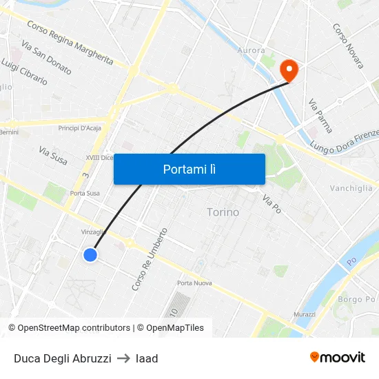 Duca Degli Abruzzi to Iaad map