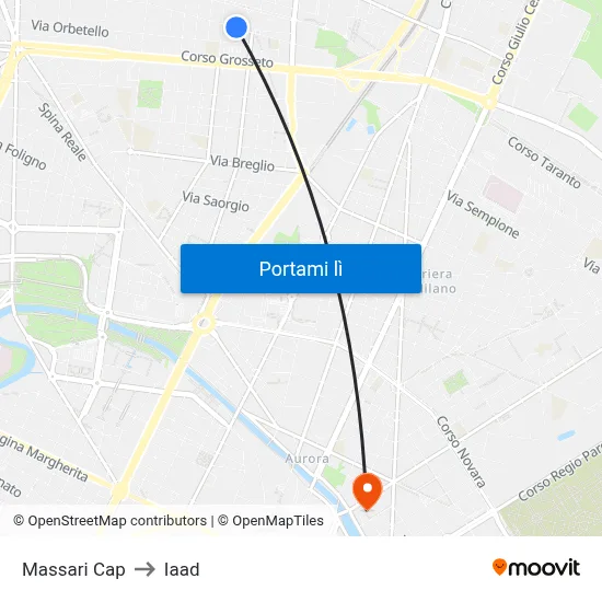 Massari Cap to Iaad map