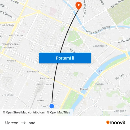 Marconi to Iaad map
