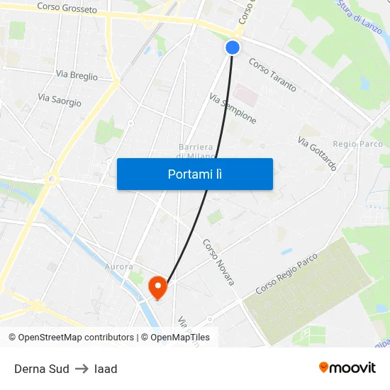 Derna Sud to Iaad map