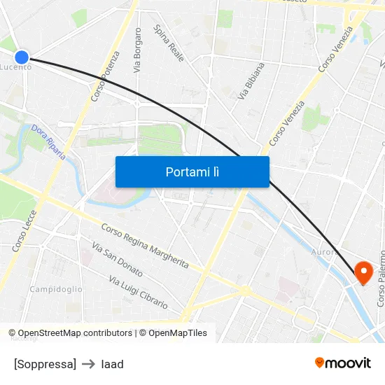 [Soppressa] to Iaad map