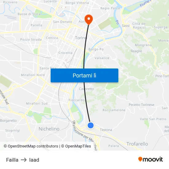 Failla to Iaad map