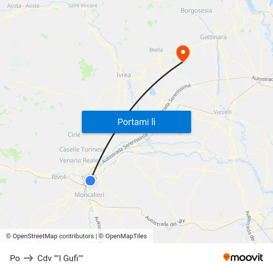 Po to Cdv ""I Gufi"" map