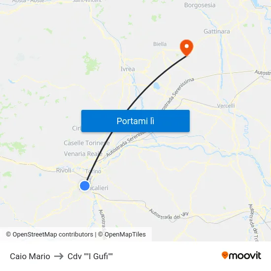 Caio Mario to Cdv ""I Gufi"" map