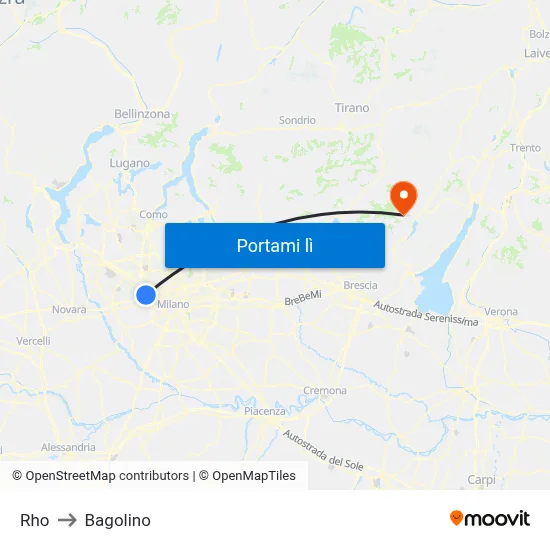 Rho to Bagolino map