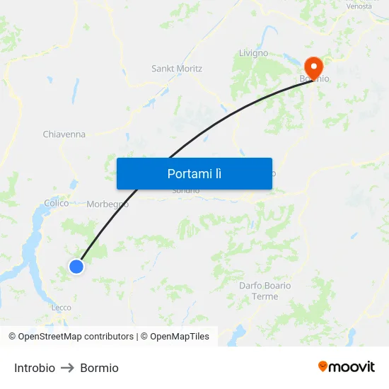 Introbio to Bormio map