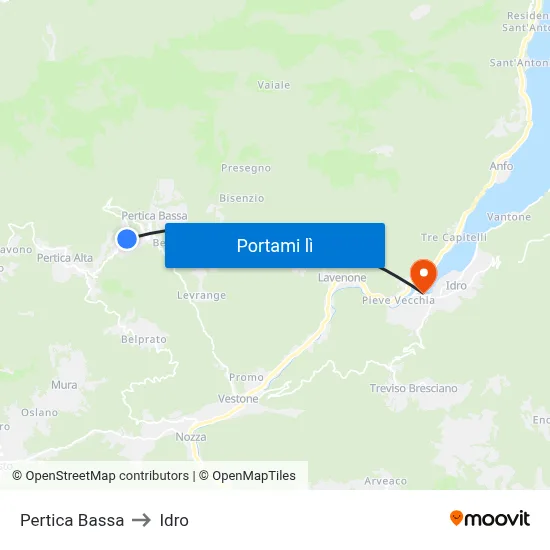 Pertica Bassa to Idro map