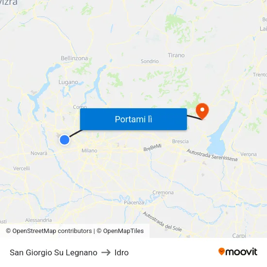 San Giorgio Su Legnano to Idro map