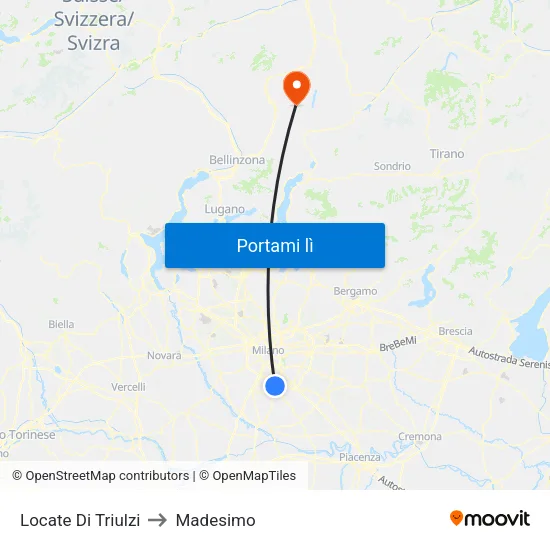 Locate Di Triulzi to Madesimo map