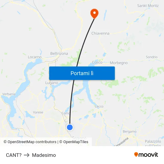 CANT? to Madesimo map