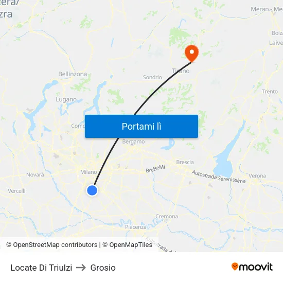 Locate Di Triulzi to Grosio map