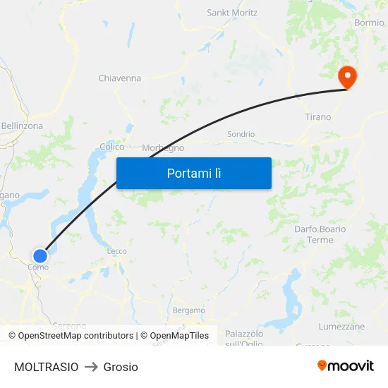 MOLTRASIO to Grosio map