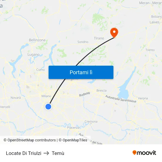 Locate Di Triulzi to Temù map