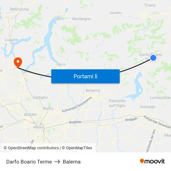 Darfo Boario Terme to Balerna map