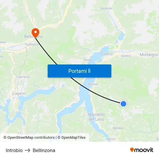 Introbio to Bellinzona map