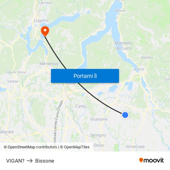 VIGAN? to Bissone map