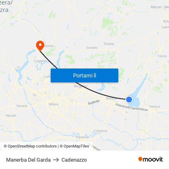 Manerba Del Garda to Cadenazzo map