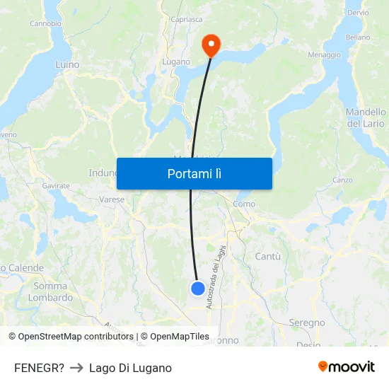 FENEGR? to Lago Di Lugano map