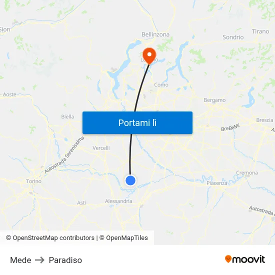 Mede to Paradiso map
