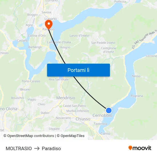MOLTRASIO to Paradiso map