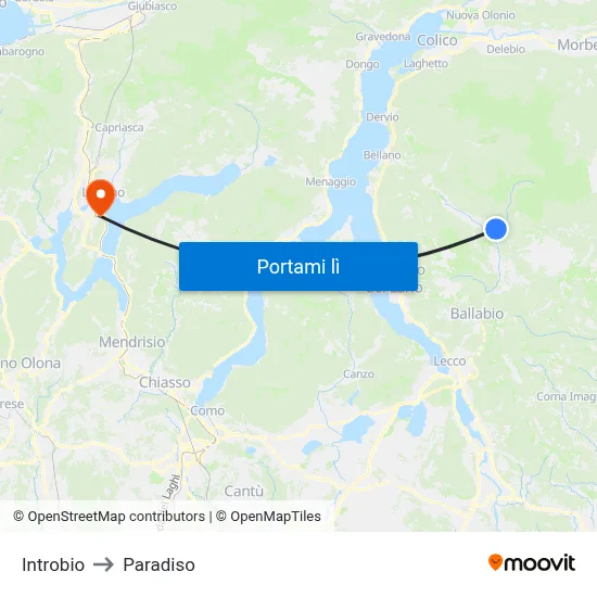 Introbio to Paradiso map