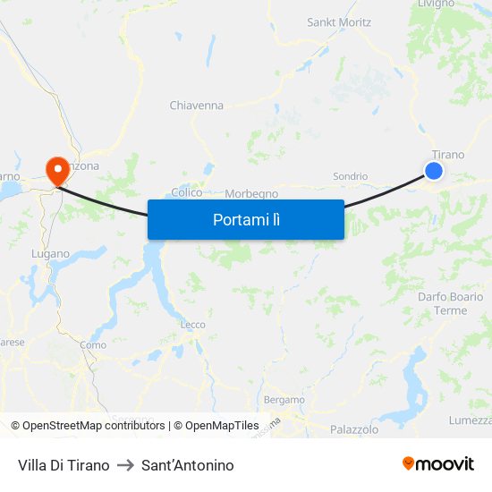 Villa Di Tirano to Sant’Antonino map
