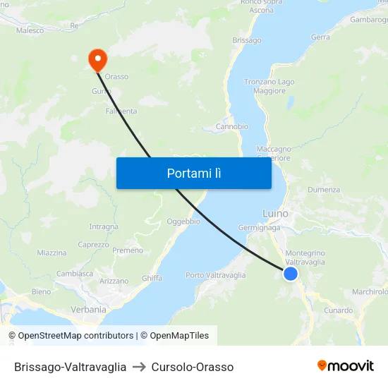 Brissago-Valtravaglia to Cursolo-Orasso map