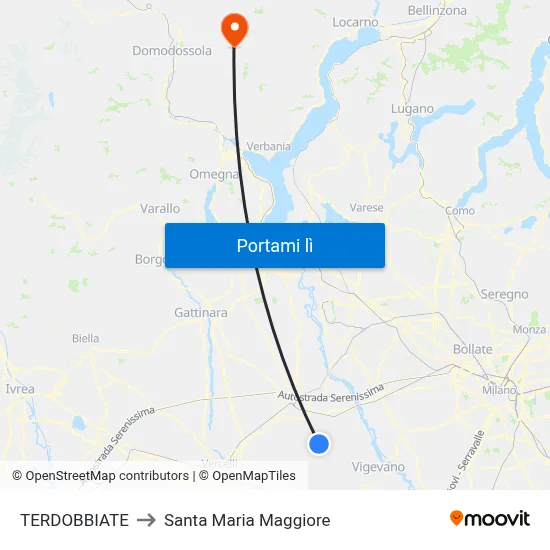 TERDOBBIATE to Santa Maria Maggiore map