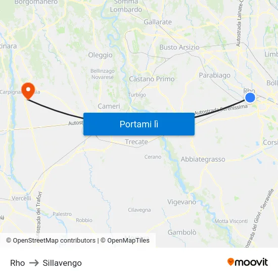 Rho to Sillavengo map