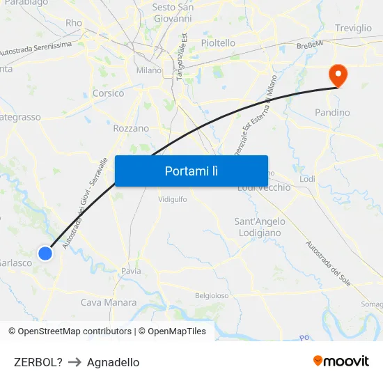 ZERBOL? to Agnadello map