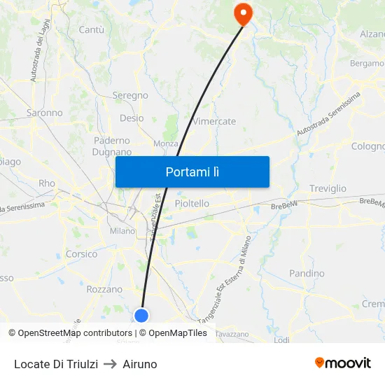 Locate Di Triulzi to Airuno map